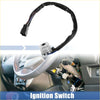 Black-coated ignition switch cable with white plastic connector and multicolored wires for toyota pickup 1979-1981 back side
