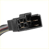 Black plastic ignition switch key connector for toyota pickup 1979-1981 with gold metal pins and multi-strand wires