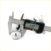 Chrome-finished ignition switch lock and key for nissan pulsar n13 sedan 1986-1990 measured at 27.81 mm