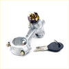 Silver metal ignition switch lock with gold internal mechanism and black key for Nissan Pulsar N13 sedan 1986-1990