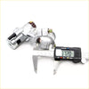 Silver motorcycle handlebar clamp with black and gold accent for ignition switch lock and key on nissan sunny sentra