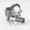 Gray metallic power window motor with colorful wiring and 29 mm digital caliper for Mazda B series ignition switch locks
