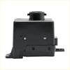 Black plastic ignition switch node module with cylindrical top and mounting brackets for dodge use