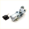 Silver metal ignition switch starter with black key fob and keys for nissan navara d40 2.5l yd25ddti 2005-2015