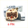 Beige plastic 6-pin ignition switch starter connector with metallic housing for nissan navara d40 2005-2015 back side