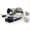 Silver ignition switch assembly with black key and wiring harness for mazda bongo friendee 1996-2005