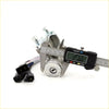 Silver ignition switch with keyhole and wiring measured by caliper for mazda bongo e2000 e2200 steering and door lock set