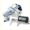 Silver sak motorcycle carburetor with black and blue wiring shown from the back for ignition switch steering lock mitsubishi triton l200