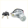 Silver ignition switch steering lock with black key fob and red wire harness for nissan pulsar n16 sentra sunny mt