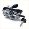 Silver metal ignition switch with black key and wiring harness for mitsubishi pajero sport 1996-2008