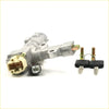 Silver metal ignition switch with steering lock and two black keys for nissan altima l31 qr25de