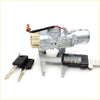 Silver metallic ignition switch with beige plastic housing and black wiring with two keys for nissan maxima a33b a34