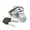 Silver metal ignition switch with steering lock for nissan maxima a33b gxe se featuring black white parts and start label