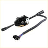 Black plastic indicator switch for mitsubishi colt dodge ram 50 1986-1994 with turn signal hazard controls back view