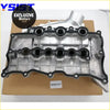 Silver metallic inlet manifold cover with black rubber gaskets and bolts for land rover 3.0 tdv6 discovery 4 rr sport