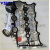 Silver metallic inlet manifold cover with black rubber gaskets and red cap for land rover 3.0 tdv6 discovery 4 rr sport