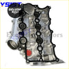 Silver metallic inlet manifold cover with black rubber gaskets and red cap for land rover 3.0 tdv6 discovery 4 rr sport