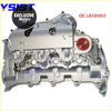 Silver metallic inlet manifold cover with red cap and bolted mounts for land rover 3.0 tdv6 discovery 4 rr sport