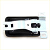 Black plastic inner door handle with silver metal latch for toyota hilux rn30 rn36 rn40 ln30 ln40 1978-1983 back side view