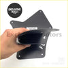 Black metal lens room lamp cover with cutout design and mounting holes for inner guard linings toyota fj cruiser prado
