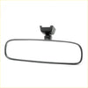 Black plastic inner rear view mirror with rectangular frame and bracket for Toyota Hilux 2005-2015 back side view