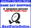 Black cartoonish clock with walking legs and arms next to inner tie rod end for ford explorer ranger 2001–2011