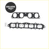 Black rubber intake manifold gasket with multiple circular openings and bolt holes for toyota 3sge 1989+