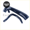 Dark blue silicone intake hose kit with reinforced fittings for mini cooper s r56 16t engine bay