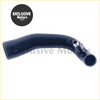 Black silicone intake hose kit with metallic fittings for mini cooper s r56 1.6t shown from the back side