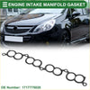 Black rubber intake manifold gasket for Toyota Hiace 1998-2001 with multiple circular openings and mounting tabs