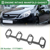 Black intake manifold gasket with four rectangular openings and bolt holes for toyota hiace iv van 1989-2004