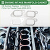 Metallic silver intake manifold gasket set for toyota prado 2002-2010 showing the back side of the gasket