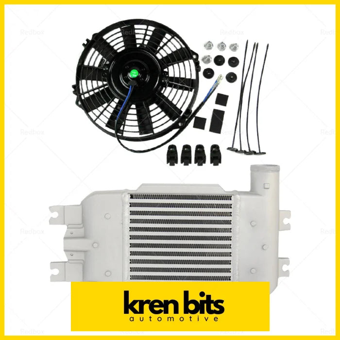 Intercooler + Fan For Nisaan Gu Y61 3.0L Crd Zd30 Diesel Common Rail 07-12 Air & Fuel