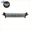Silver aluminum intercooler with black plastic end caps and brackets for holden colorado 2012-present