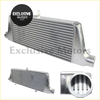 Shiny chrome intercooler with sleek rectangular design and parallel cooling fins for toyota chaser mark ii jzx110 2000-2004