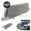 Silver aluminum intercooler with ribbed core and brackets for toyota chaser mark ii jzx110 2000-2004