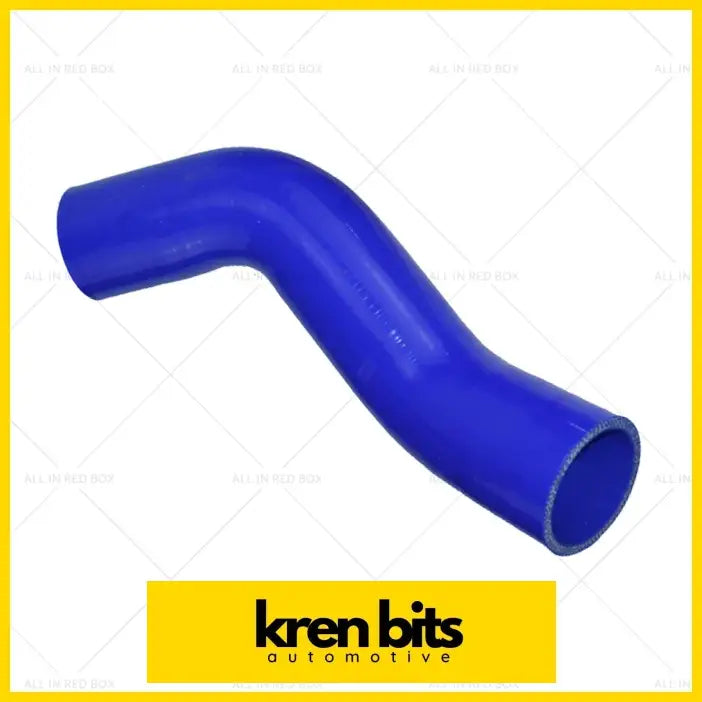 Bright blue silicone intercooler hose with smooth glossy finish and reinforced lining for mitsubishi pajero sport mq