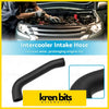 Black rubber intercooler intake hose from kren bits suitable for mitsubishi challenger pajero shown from the back side