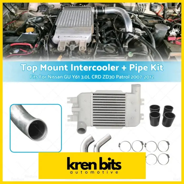 Intercooler Kit For Nisaan GU Y61 3.0L CRD ZD30 Diesel Common Rail - Air & Fuel Delivery>Turbos Parts