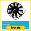 Black 9-inch universal automotive cooling fan with green led and blue wiring for 03-07 nissan patrol gu td42 turbo