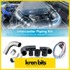 Shiny chrome and black rubber intercooler piping kit for nissan patrol gu y61 3.0l turbo diesel engine