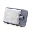 Gray plastic interior dome light for toyota hilux 1997-2005 with clear textured diffuser and on off door switch visible