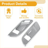 Silver sleek metal interior door handle bowl cover trim for Toyota Crown 2023-2024 with modern design