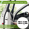 Black plastic interior door handle bowl cover trim for toyota rav4 2019-2024 shown from the back side