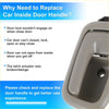 Gray plastic interior door handle with smooth molded design for toyota tundra 2000-2006 beige model
