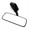 Black rectangular interior rear view mirror for mitsubishi triton strada l200 1996-2005 with glossy finish and sturdy bracket