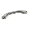 Gray plastic interior roof grab handle with curved design and mounting holes for Nissan D21 1986-1998