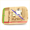 Beige plastic interior room light latch assembly with integrated metal mechanism for nissan navara d40 pathfinder 2005-2015