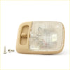 Beige plastic interior room light with clear textured lens and switch for nissan navara d40 pathfinder 2005-2015