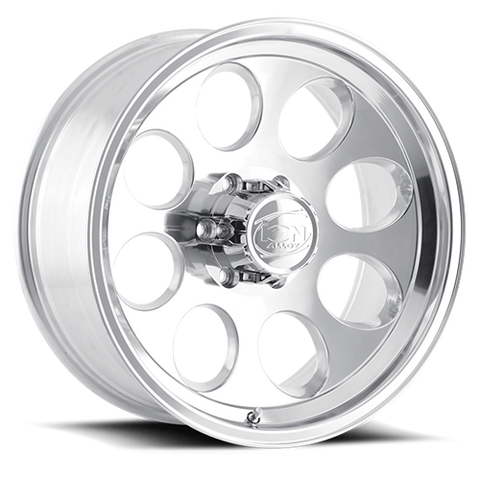 ION Wheels Cast Aluminum Wheels 171 PO 16x8 Polished 8 On 165.1 Bolt Pattern -5 Offset — fits Dodge Ram 2500 3500 D...